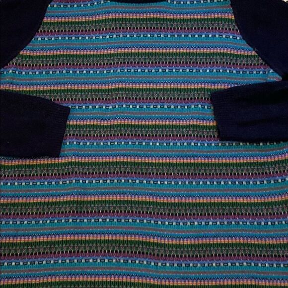Vintage Talbots striped Sweater Medium - Picture 4 of 8
